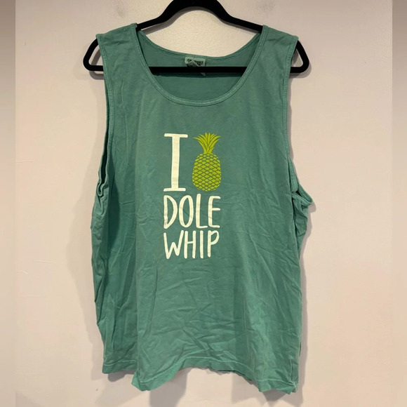 Green Disney dole whip comfort colors tank - Picture 1 of 3